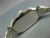 ANTIQUE ART DECO WALTHAM OLD MINE DIAMOND 14KT WHITE GOLD FILIGREE LADIES WATCH