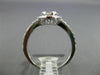 ESTATE .60CT DIAMOND 18KT WHITE GOLD SQUARE CLUSTER HALO FRIENDSHIP PROMISE RING