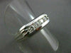 ESTATE .65CT DIAMOND 14KT WHITE GOLD CHANEL SET ANNIVERSARY WEDDING RING #1314