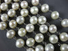 ESTATE LARGE 925 SILVER AAA PEARL 3D 3 STRAND CLASSIC LOVE NECKLACE #HSTAR-306
