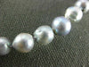 ESTATE LONG 14KT WHITE GOLD AAA GRAY TAHITIAN PEARL 3D FILIGREE NECKLACE #26602