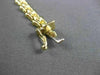 ESTATE WIDE 14KT YELLOW GOLD MATTE & SHINY TOOTH FAIRY BRACELET 6mm #23314