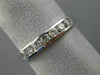 ESTATE .49CT DIAMOND 14KT WHITE GOLD 3D CLASSIC 7 STONE WEDDING ANNIVERSARY RING