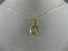 ESTATE .10CT DIAMOND 14K 2 TONE GOLD 3D CLUSTER INFINITY DANCING DIAMOND PENDANT