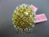 ESTATE EXTRA LARGE 7.41CT WHITE & INTENSE YELLOW DIAMOND 18K 2 TONE GOLD 3D RING