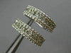 ESTATE .50CT DIAMOND 14KT WHITE GOLD 3D CLASSIC ROUND 3D ETOILE HUGGIE EARRINGS