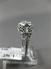 ANTIQUE .25CT OLD MINE DIAMOND PLATINUM SOLITAIRE FILIGREE ENGAGEMENT RING #2130