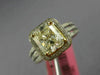 LARGE 2.73CT WHITE & FANCY YELLOW DIAMOND 18KT TWO TONE GOLD 3D ENGAGEMENT RING