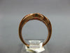 WIDE 1.4CT DIAMOND & AAA RUBY 14K ROSE GOLD MULTI ROW INFINITY FILIGREE FUN RING
