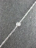 ANTIQUE LARGE 1.5CT ROSE CUT &OLD MINE DIAMOND & EMERALD 14K WHITE GOLD NECKLACE