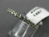 ESTATE 1.01CT DIAMOND 14KT WHITE GOLD SHARED PRONG ETERNITY WEDDING RING #25531
