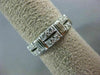 ANTIQUE WIDE 1.69CT DIAMOND PLATINUM 3D ETERNITY WEDDING ANNIVERSARY RING #21351