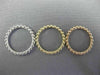 ESTATE WIDE 14KT WHITE YELLOW & ROSE GOLD 3D BEADED ETERNITY STACKABLE FUN RING