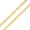 ESTATE 14KT YELLOW GOLD CLASSIC OVAL CURB LINK CHAIN NECKLACE WITH LOBSTER CLASP
