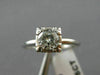 ANTIQUE .75CT OLD MINE DIAMOND 14K WHITE GOLD 3D FISHTAIL ENGAGEMENT RING #3546