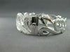 ANTIQUE WIDE 5.48CT DIAMOND 18KT WHITE GOLD BANGLE BRACELET F VS/VVS  #G00114