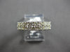 WIDE 1.62CT DIAMOND 14KT WHITE GOLD 3D 2 ROW DIAGONAL WEDDING ANNIVERSARY RING