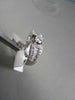 ANTIQUE .90CT DIAMOND 14K WHITE GOLD ROUND & BAGUETTE ENGAGEMENT FRIENDSHIP RING