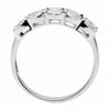 ESTATE WIDE .74CT DIAMOND 18KT WHITE GOLD 3D INVISIBLE WEDDING ANNIVERSARY RING