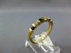 ESTATE .67CT DIAMOND & AAA SAPPHIRE 14KT YELLOW GOLD 3D 7 STONE ENGAGEMENT RING