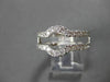 ESTATE LARGE 1.35CT DIAMOND 18KT WHITE GOLD 3D SEMI MOUNT INSERT RING #4770