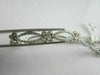 ANTIQUE WIDE 1.90CT FILIGREE 14KT WHITE GOLD DIAMOND BUTTERFLY BRACELET