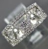 WIDE 1.05CT DIAMOND 18KT WHITE GOLD 3D OPEN FILIGREE ETERNITY ANNIVERSARY RING
