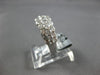 ESTATE WIDE 2.11CT DIAMOND 18K WHITE GOLD 3 ROW CHANNEL WEDDING ANNIVERSARY RING