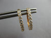 ESTATE .53CT DIAMOND 18KT ROSE GOLD 3D CLASSIC OVAL HUGGIE FUN HANGING EARRINGS
