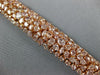 LARGE & LONG 21.40CT PINK DIAMOND 18K ROSE GOLD MULTI SHAPE LOVE TENNIS BRACELET