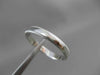 ESTATE 14KT WHITE GOLD MATTE & SHINY WEDDING ANNIVERSARY BAND RING 4mm #23245