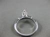 ESTATE WIDE .95CT DIAMOND MARQUISE 14K WHITE GOLD 3 STONE ENGAGEMENT RING #22182
