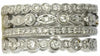 LARGE 1.17CT DIAMOND 18KT WHITE GOLD MULTI BAND FILIGREE ETERNITY STACKABLE RING