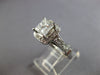 LARGE EGL CERTIFIED 1.5CT DIAMOND 14KT WHITE GOLD PRINCESS ENGAGEMENT RING 28085
