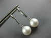 ESTATE AAA SOUTH SEA PEARL 14KT WHITE GOLD 3D CLASSIC LEVERBACK HANGING EARRINGS