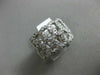 ESTATE LARGE 1.0CT DIAMOND 14K WHITE GOLD 3D INFINITY LOVE KNOT ANNIVERSARY RING