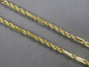 WIDE & LONG 14K YELLOW GOLD 3D SOLID HANDCRAFTED ROPE BY THE YARD CHAIN NECKLACE