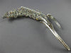 EXTRA LARGE 9.10CT DIAMOND & AAA MULTI COLOR SAPPHIRE 14KT WHITE GOLD BROOCH PIN