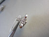 ESTATE LARGE SQUARE 3.01CT DIAMOND PRINCESS CUT 14KT WHITE GOLD CLIP EARRINGS