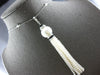 LARGE & LONG 1.5CT DIAMOND & AAA SOUTH SEA PEARL & ONYX 18KT WHITE GOLD NECKLACE
