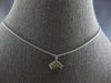 ESTATE 1.82CT CHOCOLATE FANCY DIAMOND 18KT WHITE GOLD PENTAGON SOLITAIRE PENDANT
