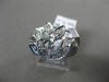 ANTIQUE .82CT OLD MINE DIAMOND 14KT WHITE GOLD 3D SWIRL LEAF ENGAGEMENT RING