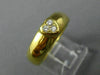 ESTATE TIFFANY & CO. .10CT DIAMOND 18K YELLOW GOLD THREE STONE HEART RING #26166