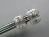 LARGE .67CT DIAMOND 18KT WHITE GOLD 3D MULTI SHAPE OCTAGON BEZEL STUD EARRINGS