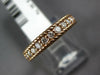 .32CT DIAMOND 14KT ROSE GOLD 3D FILIGREE MILGRAIN SEMI ETERNITY ANNIVERSARY RING