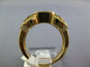 LARGE 2.66CT DIAMOND & AAA SAPPHIRE 14K YELLOW GOLD EMERALD CUT & ROUND FUN RING