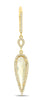 3.81CT DIAMOND & CITRINE 14KT YELLOW GOLD TEAR DROP LEVERBACK HANGING EARRINGS
