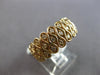 ESTATE LARGE .82CT DIAMOND 14K YELLOW GOLD MULTI INFINITY 3 ROW ANNIVERSARY RING