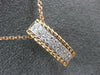 ESTATE 2.25CT DIAMOND & AAA EMERALD CUT CITRINE 14KT 2 TONE GOLD 3D HALO PENDANT