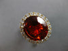 LARGE 6.29CT DIAMOND & AAA FIRE OPAL 14KT YELLOW GOLD INFINITY ENGAGEMENT RING